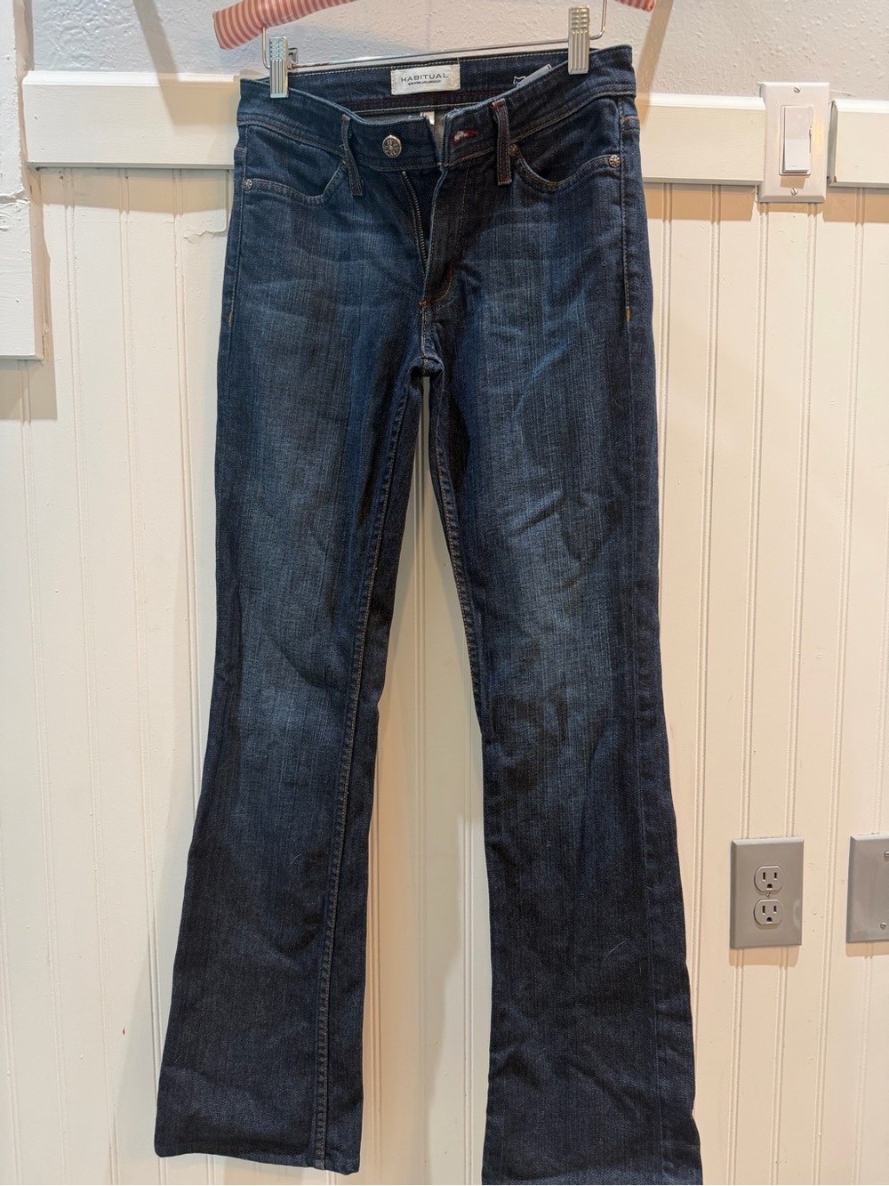 Habitual Dark Wash Low Rise Bootcut Jeans